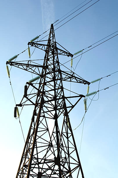 istock Electricity Pylon And Power Lines 104647066