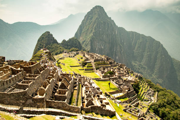 istock Panoramic View of Machu Picchu Against Sky 1046485056