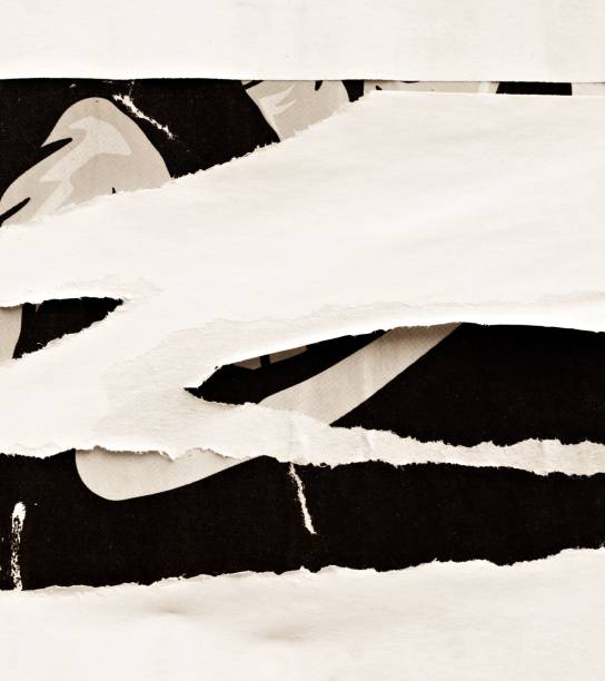 istock Blank empty old ripped torn paper crumpled creased posters grunge textures backdrop backgrounds placard 1046488244