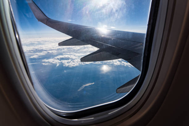 istock Wing of airplane 1046488500
