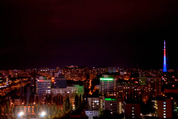 istock Panorama of the night Samara 1046491862