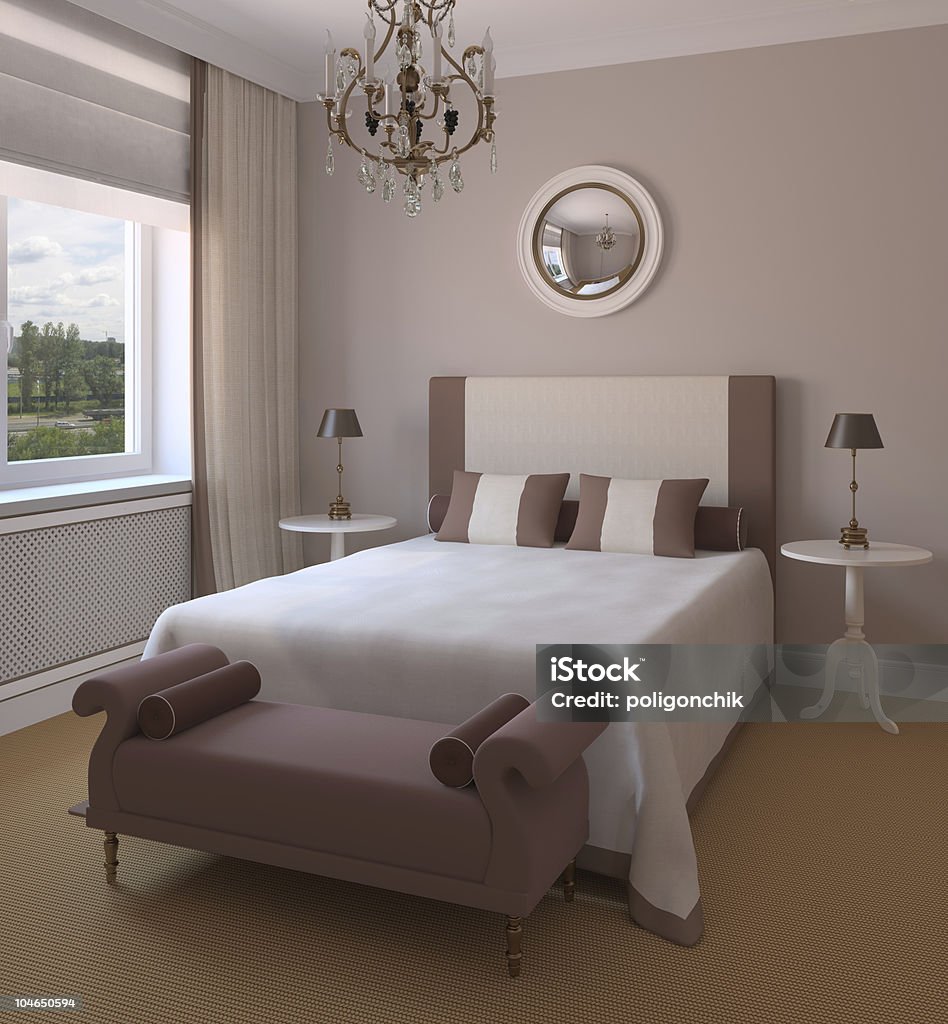 Interior of modern bedroom.  DIY Stock Photo