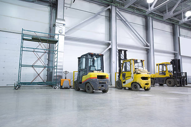 istock Loaders in modern storehouse 104650819