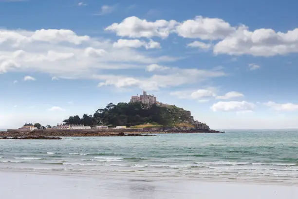 Photo of Ancient St Michael's Mount castle in Cornwall England UK