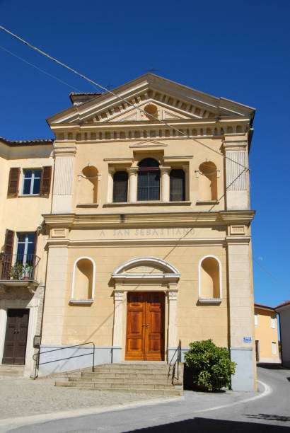 istock The Churh San Sebastiano in Albaretto Torre 1046515762