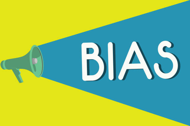 Handwriting text Bias. Concept meaning Prejudice in favor of and against one thing Considered to be Unfair Handwriting text Bias. Concept meaning Prejudice in favor of and against one thing Considered to be Unfair. british-stereotype stock illustrations