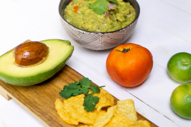 istock Mexican Guacamole serve with chip 1046523244