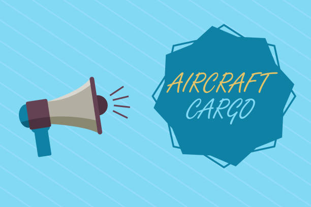 istock Conceptual hand writing showing Aircraft Cargo. Business photo showcasing Freight Carrier Airmail Transport goods through airplane 1046523360