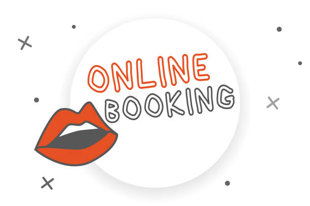 istock Writing note showing Online Booking. Business photo showcasing Reservation through internet Hotel accommodation Plane ticket 1046523500