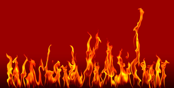 actual photographs of fire flames in red.