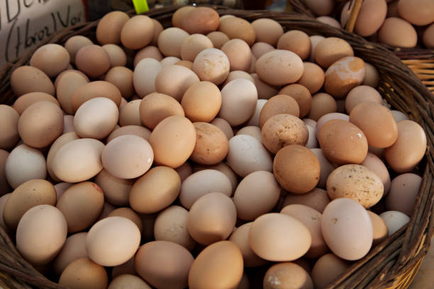 istock Basket of Eggs in bazaar 1046528640