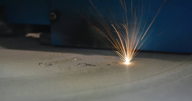 istock Laser sintering machine for metal. 3D printer printing metal. 1046532646