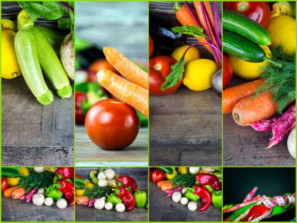 istock Mix of healthy Organic Vegetable Collage 1046533006