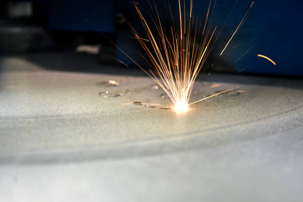 istock 3D printer printing metal. Laser sintering machine for metal. 1046533016