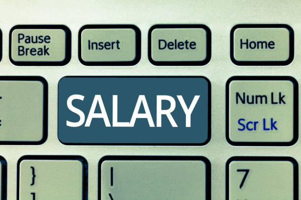 istock Text sign showing Salary. Conceptual photo fixed regular payment typically paid monthly basis for fixed period 1046533960