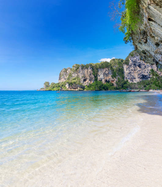 istock Popular travel tropical karst rocks perfect for climbing Tonsai 1046534056
