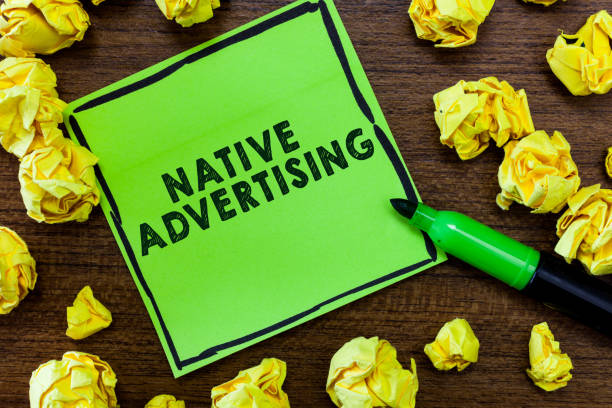 istock Text sign showing Native Advertising. Conceptual photo Online Paid Ads Match the Form Function of Webpage 1046534262