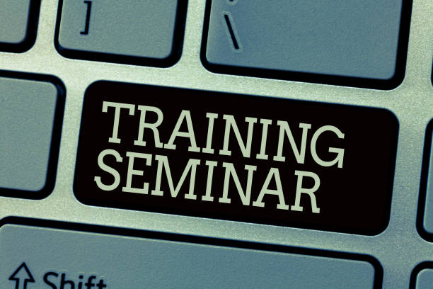 istock Conceptual hand writing showing Training Seminar. Business photo text Academic instruction Formal presentation of a research 1046534350
