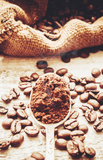 istock coffee bean. a Cup of coffee. selective focus. 1046534428