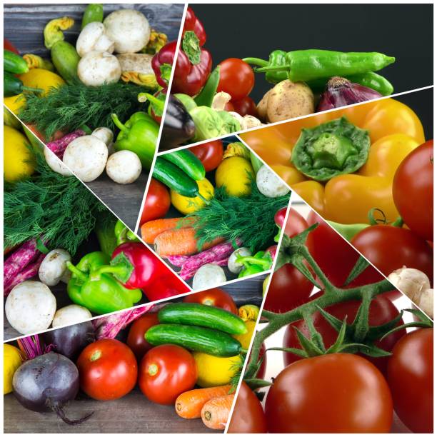 istock Mix of healthy Organic Vegetable Collage 1046537002