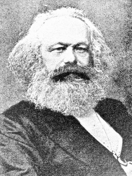 ilustraciones, imágenes clip art, dibujos animados e iconos de stock de karl marx, filósofo alemán, 1818-1883 - 1818