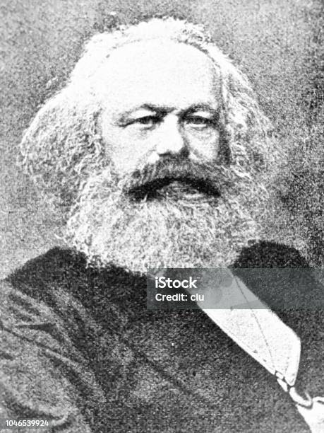 Karl Marx German Philosopher 18181883 Stock Illustration - Download Image Now - Karl Marx, Portrait, History