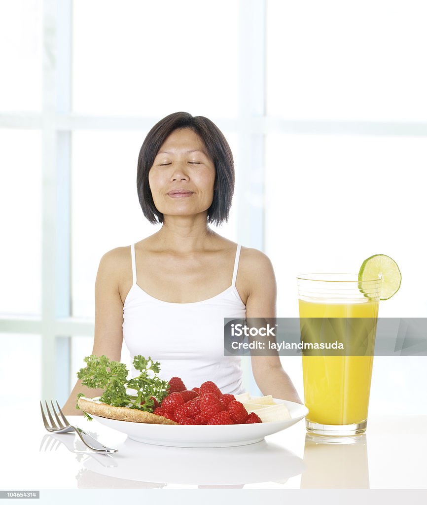 Gratitude For Health And Prosperity  40-49 Years Stock Photo