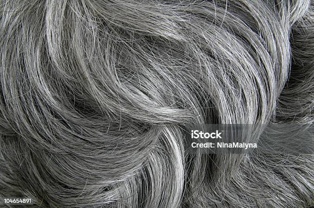 Grey Hair Texture Stock Photo - Download Image Now - Gray Hair, Close-up, Silver Colored