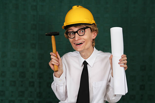 Cute DIY nerd stock photo