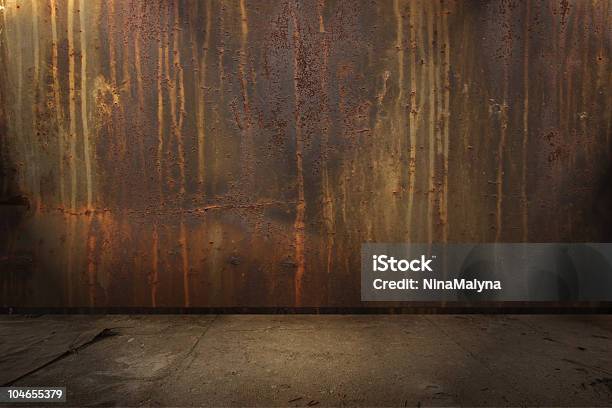 Grunge Rusty Interior Stock Photo - Download Image Now - Abandoned, Absence, Brown