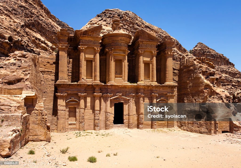 El Monasterio/Petra - Foto de stock de Petra libre de derechos