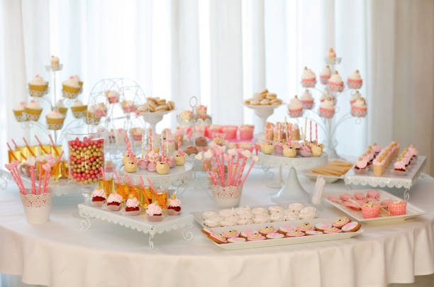 istock Table with cakes, cookies, cupcakes, tarts 1046560168
