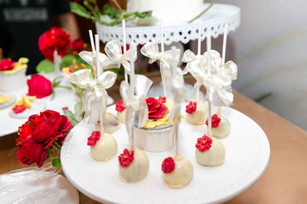 istock white desserts decorated with roses 1046566664