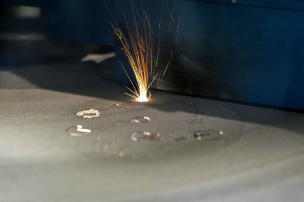 istock 3D printer printing metal. Laser sintering machine for metal. 1046567294