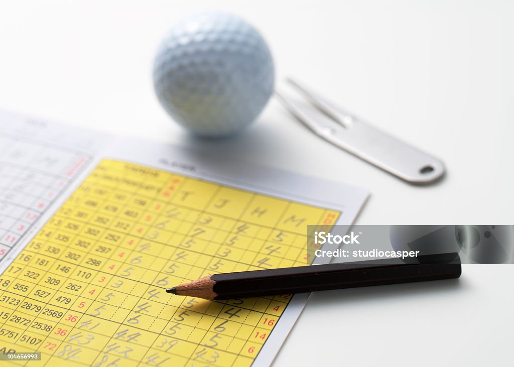 ゴルフのスコアカード - カラー画像のロイヤリティフリーストックフォト