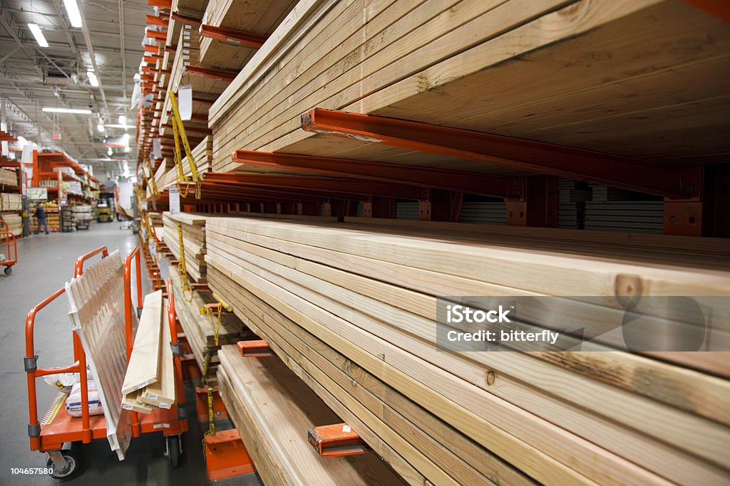 Pila di legname - Foto stock royalty-free di Legno