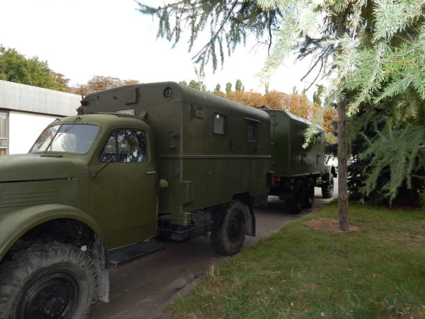 istock Military cars, equipment, retro items and elements 1046577194