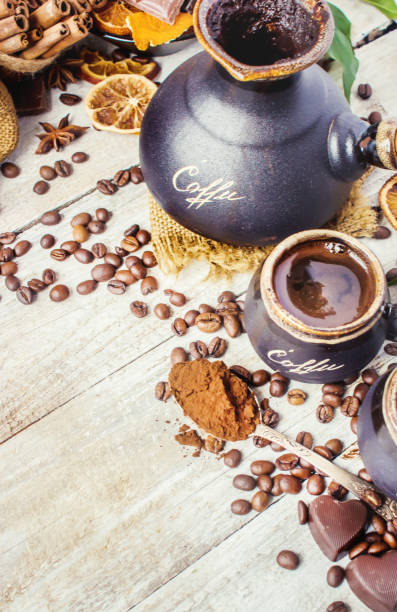 istock to brew coffee in Turku for Breakfast collage. selective focus. 1046582158