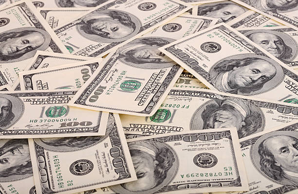 istock Background of 100 dollar. 104658300