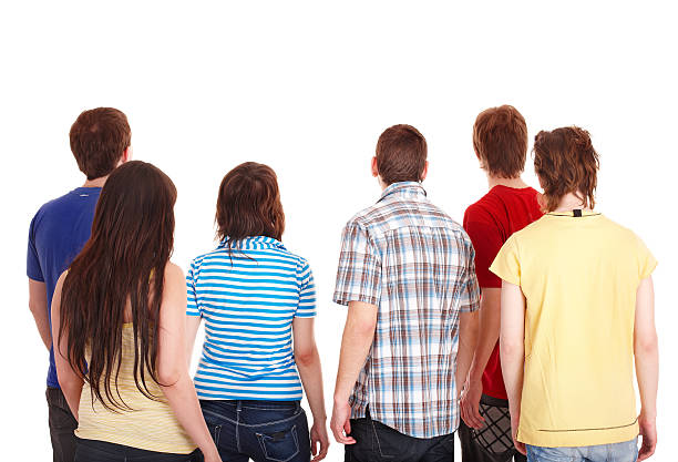 istock Group of young people go away 104658711