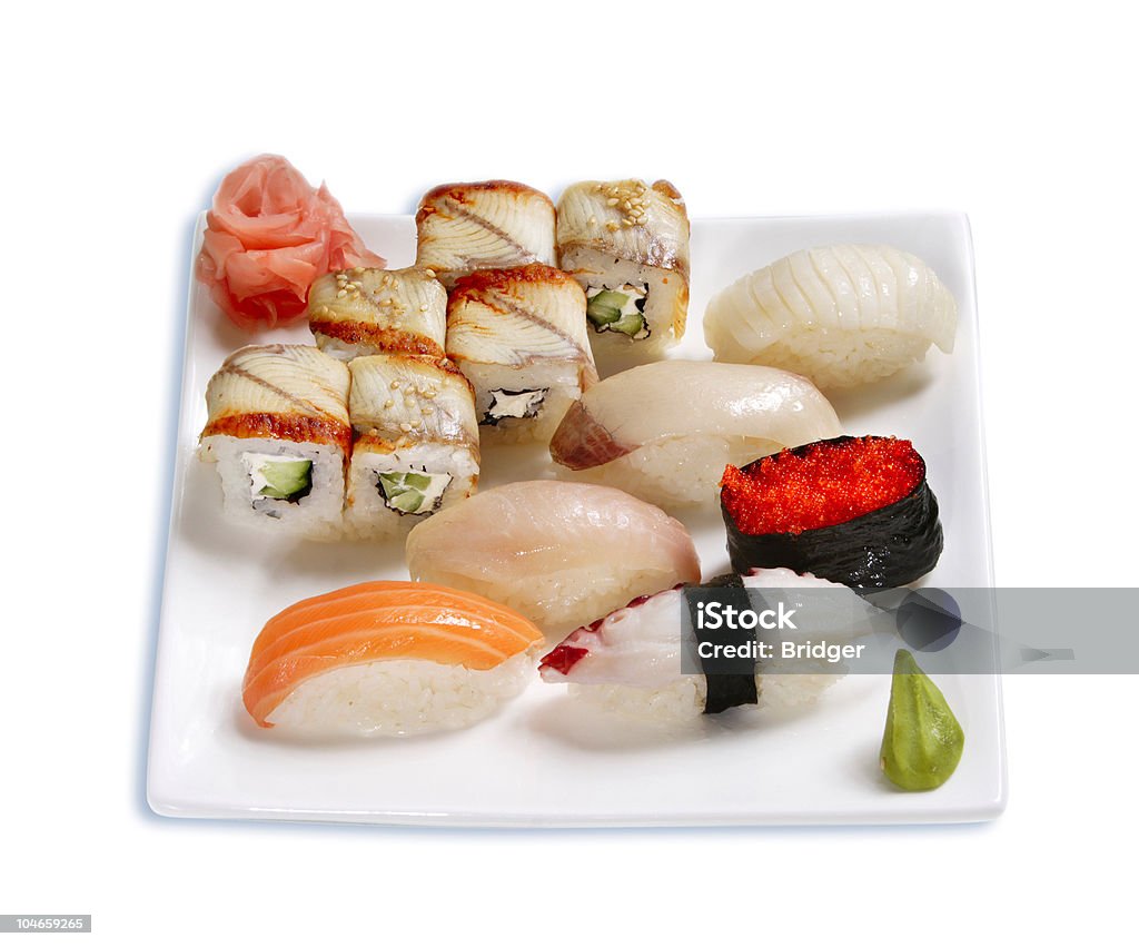 Sushi isolati - Foto stock royalty-free di Affamato