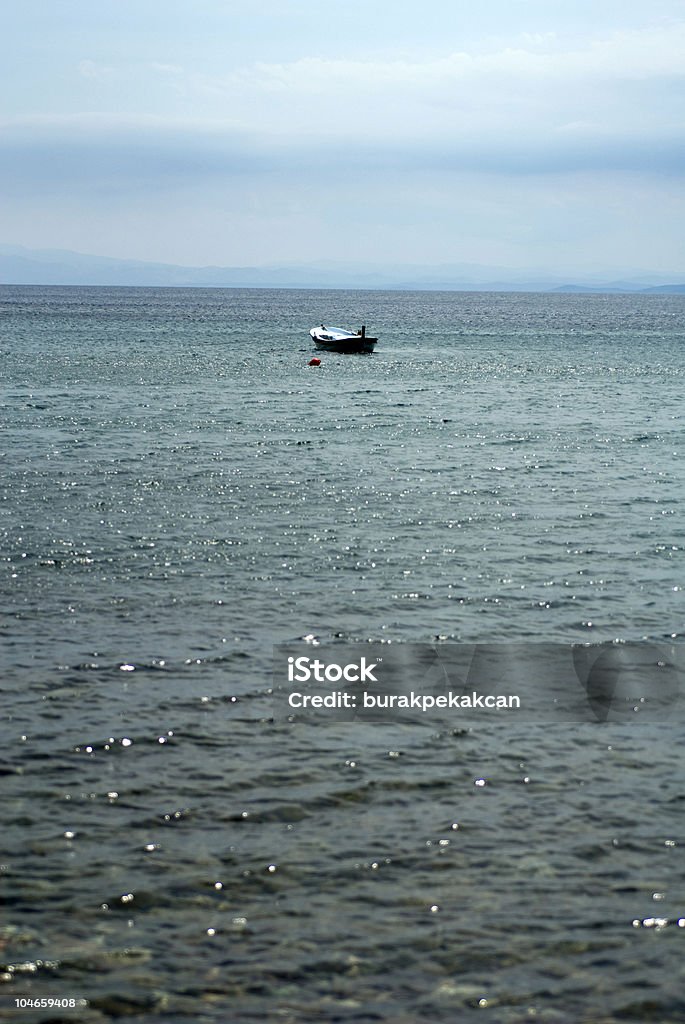 Bateau amarré row, Çanakkale, Asos, Turquie - Photo de Absence libre de droits