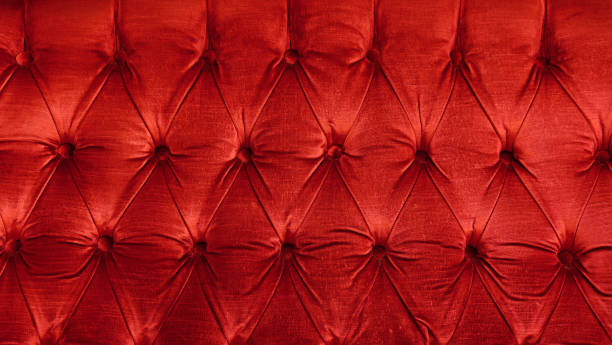 istock Full Frame Shot Of Red Velvet Sofa 1046596156