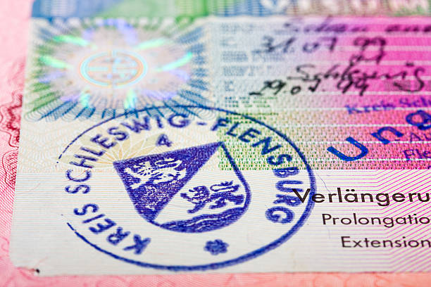 istock Schengen visa in passport 104659724