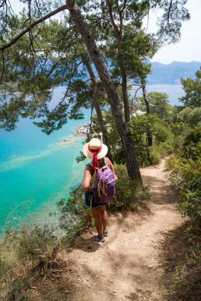 istock Women is watching the sea. 1046599362