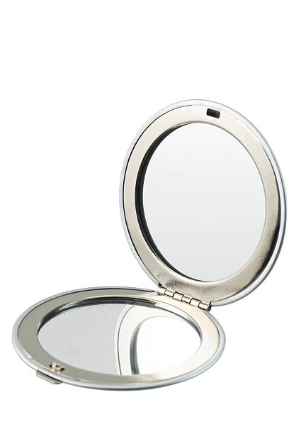 Mini make-up mirror stock photo