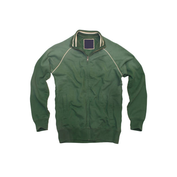 istock Green, Vintage Track Jacket on a White Background 104661114