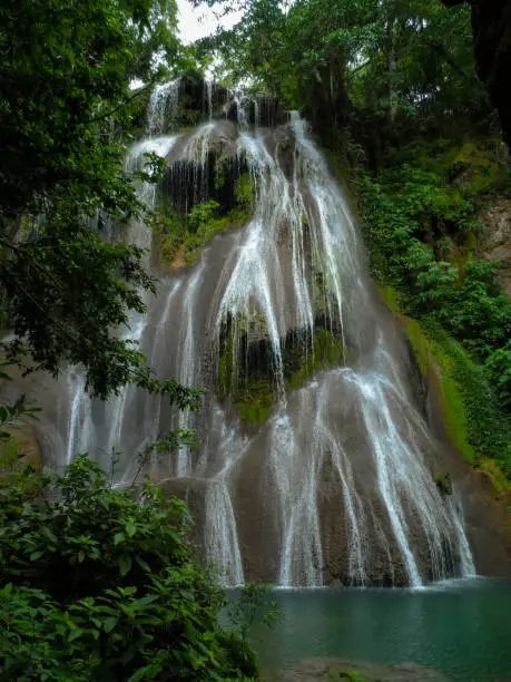 Exotic waterfall in Bonito - Salobra River Waterfalls - Mato Grosso do Sul - Brazil
