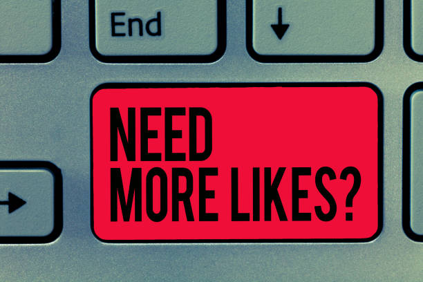 istock Text sign showing Need More Likes question. Conceptual photo asking if he needs additional reaction on his post 1046617008