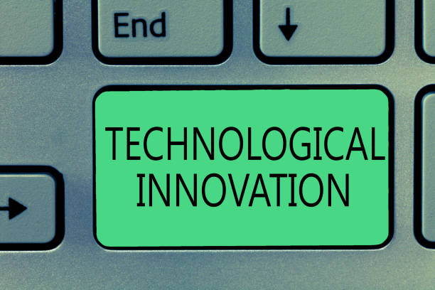 istock Writing note showing Technological Innovation. Business photo showcasing New Invention from technical Knowledge of Product 1046617674